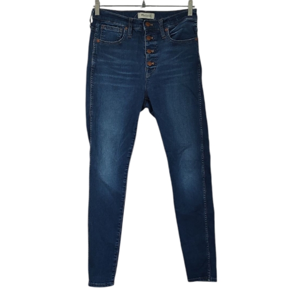Madewell Denim - Madewell 10" High Rise Skinny Button Fly Jeans Size 28